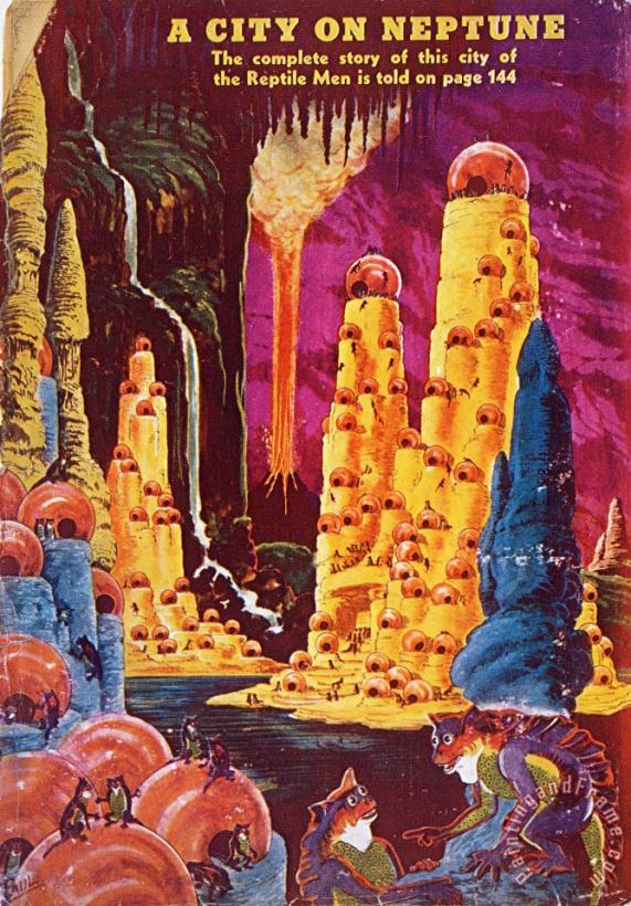 Science Fiction Magazine painting - Others Science Fiction Magazine Art Print