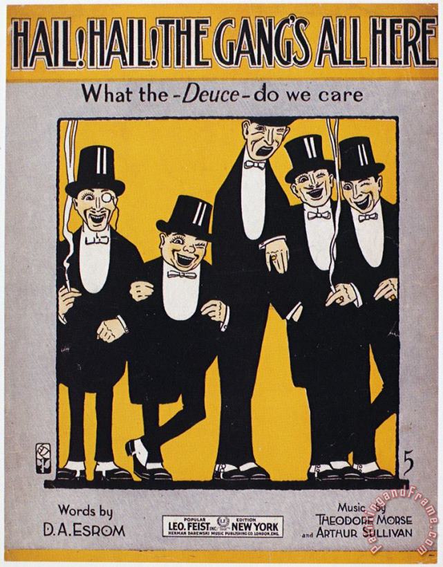 Others Sheet Music Cover, 1917 Art Painting