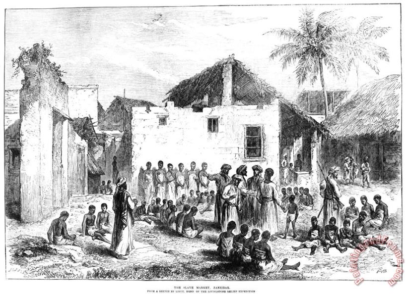 Slave Trade: Africa, 1872 painting - Others Slave Trade: Africa, 1872 Art Print