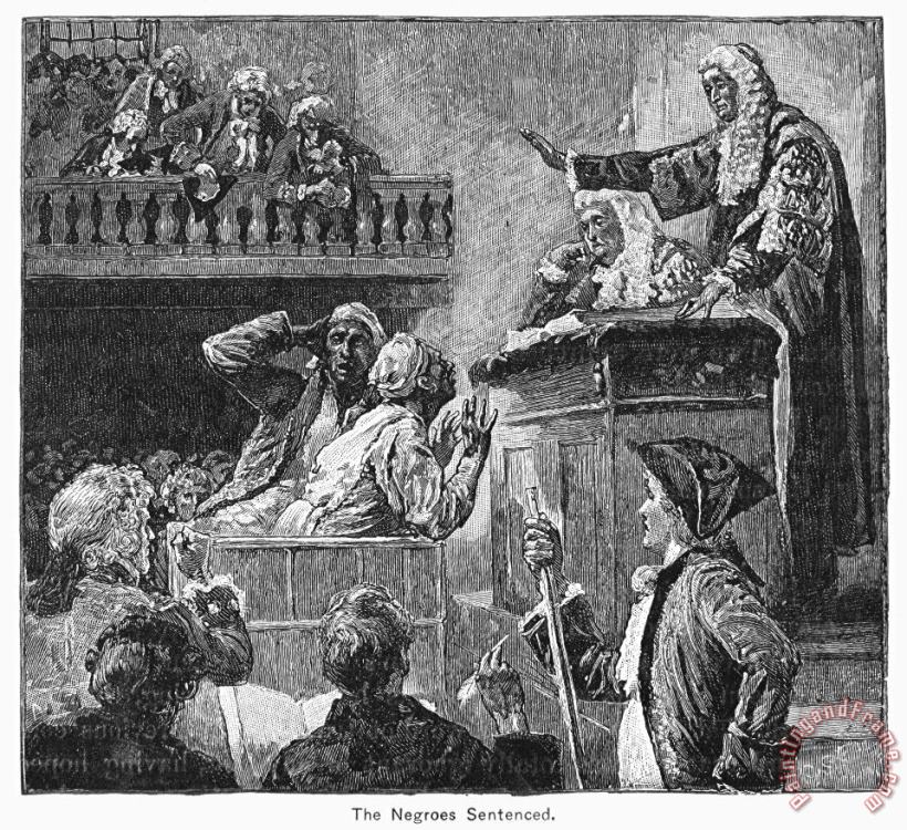 Others Slaves In Court, 1741 Art Print