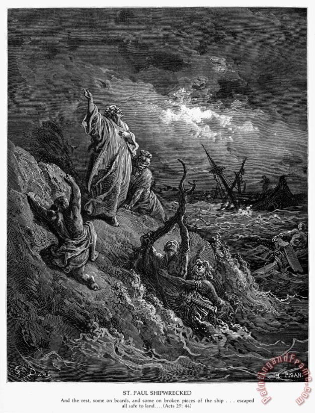 St. Paul: Shipwreck painting - Others St. Paul: Shipwreck Art Print