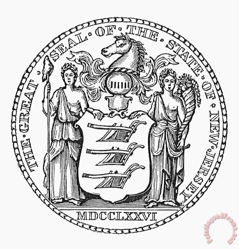 Others State Seal: New Jersey Art Print