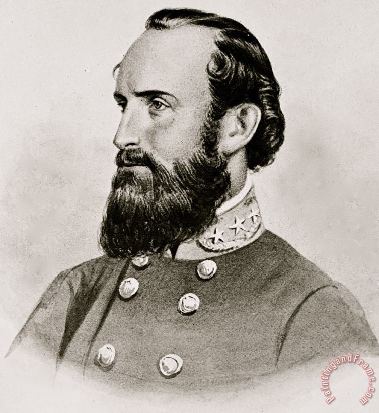 Others Stonewall Jackson Confederate General Portrait Art Painting