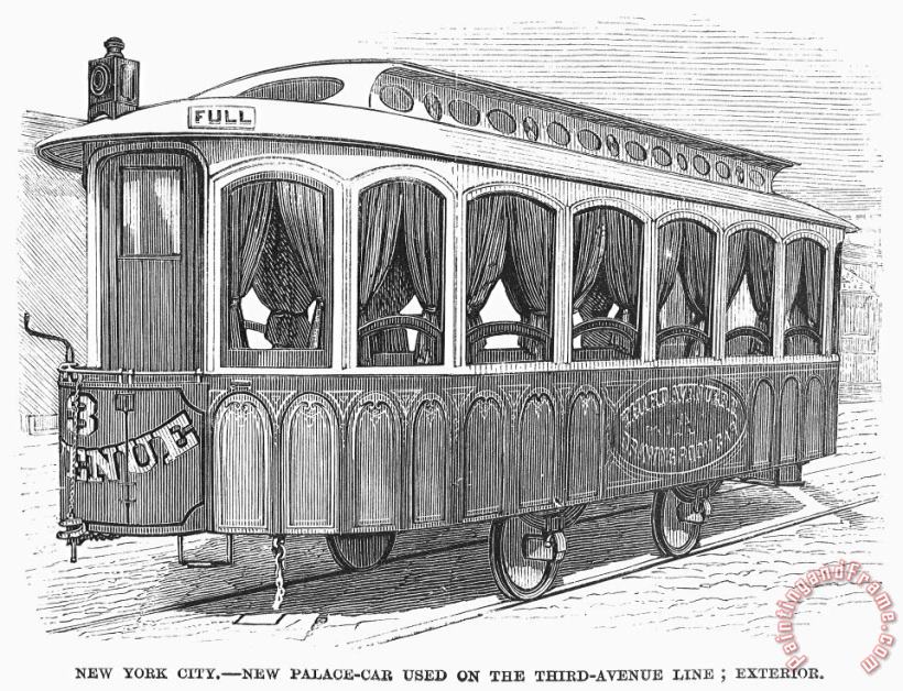 Street Railway Car, 1871 painting - Others Street Railway Car, 1871 Art Print
