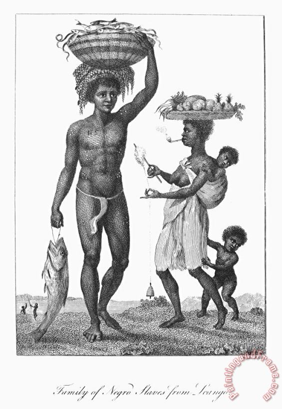Others Surinam: Slave Family, 1796 Art Print
