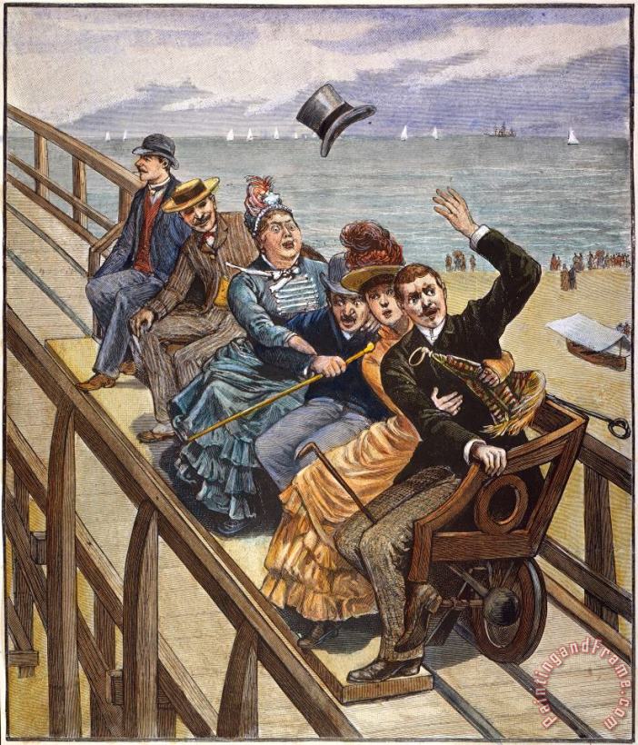 Switchback Railway, 1886 painting - Others Switchback Railway, 1886 Art Print