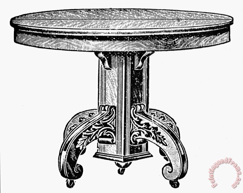 TABLE, 19th CENTURY painting - Others TABLE, 19th CENTURY Art Print