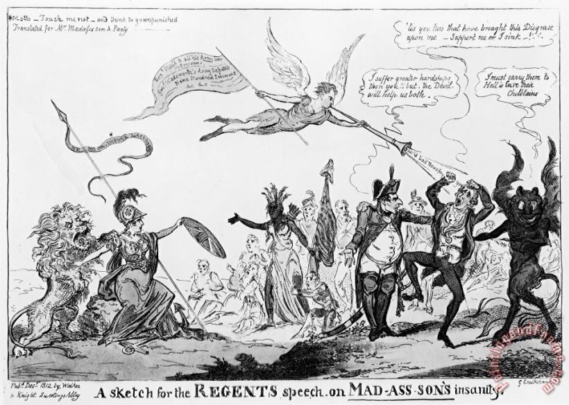 Others War Of 1812: Cartoon Art Painting