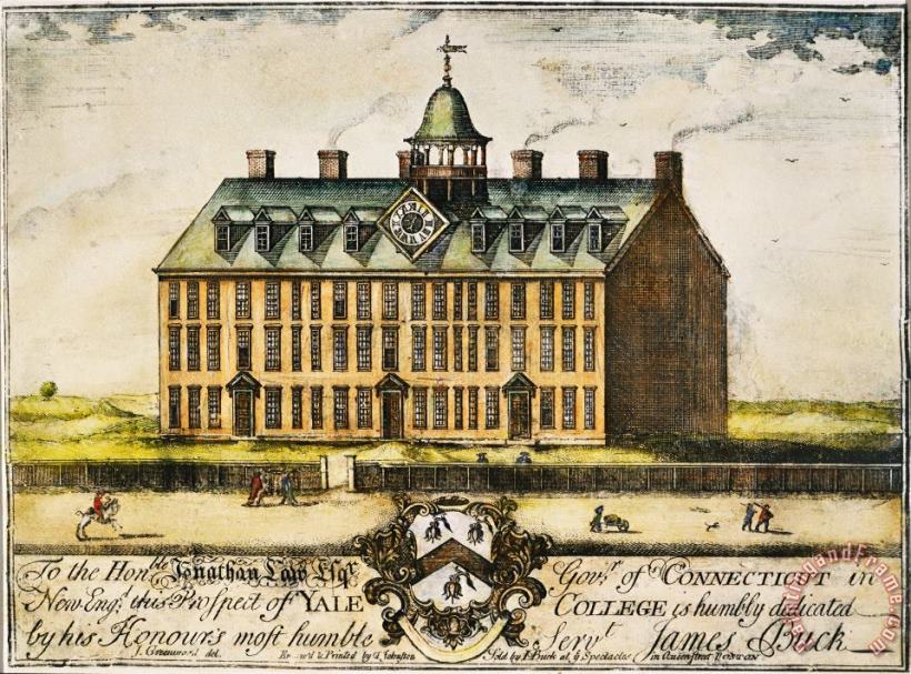 Yale College, 1749 painting - Others Yale College, 1749 Art Print
