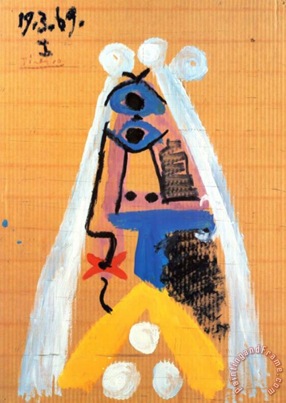 Pablo Picasso Bride 1969 Art Print