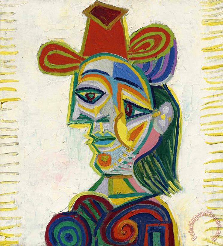 Pablo Picasso Buste De Femme (dora Maar) Art Print