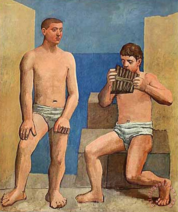 Die Panfloete C 1923 painting - Pablo Picasso Die Panfloete C 1923 Art Print