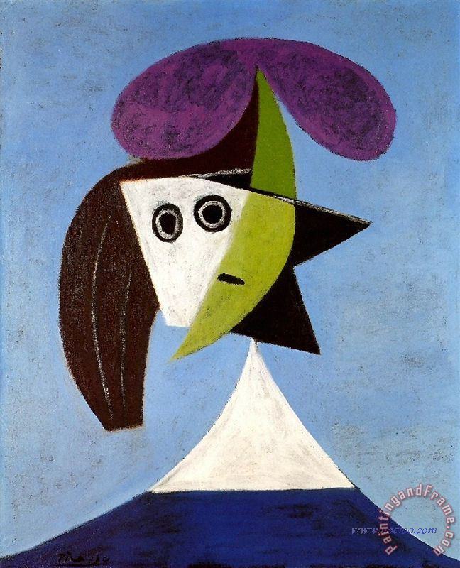 Pablo Picasso Emme Au Chapeau Art Painting