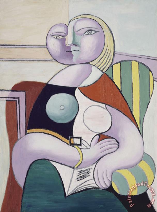 La Lecture (reading Woman) painting - Pablo Picasso La Lecture (reading Woman) Art Print