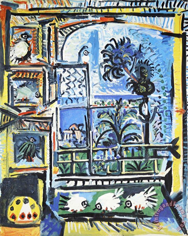 Pablo Picasso Les Pigeons Art Painting