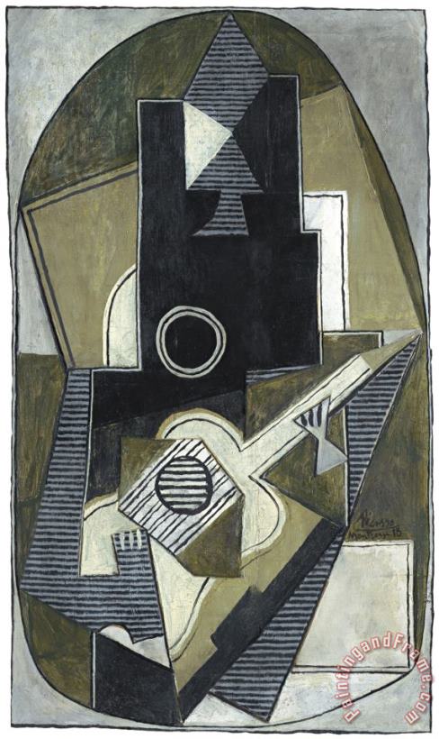 Lhomme a La Guitare painting - Pablo Picasso Lhomme a La Guitare Art Print
