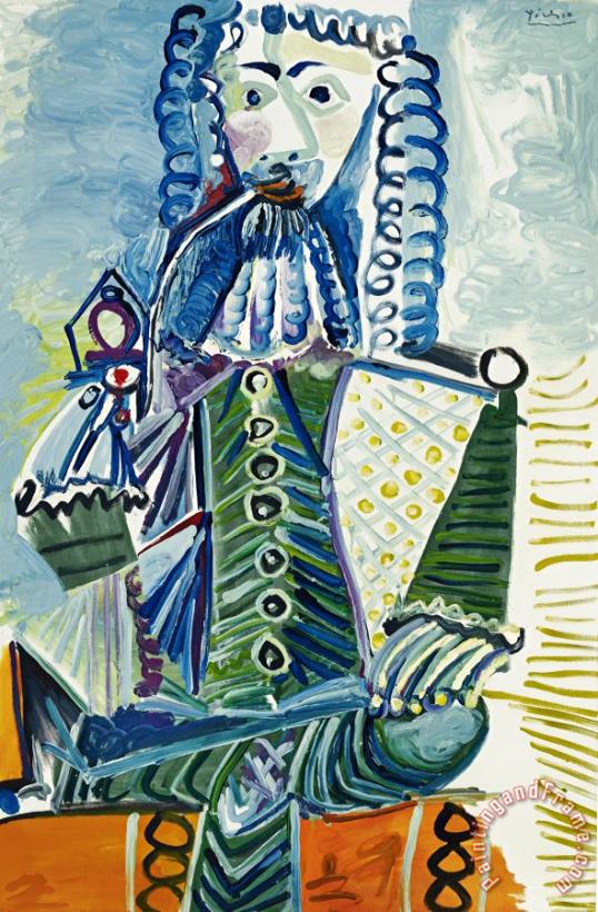 Pablo Picasso Mousquetaire a La Pipe II Art Painting