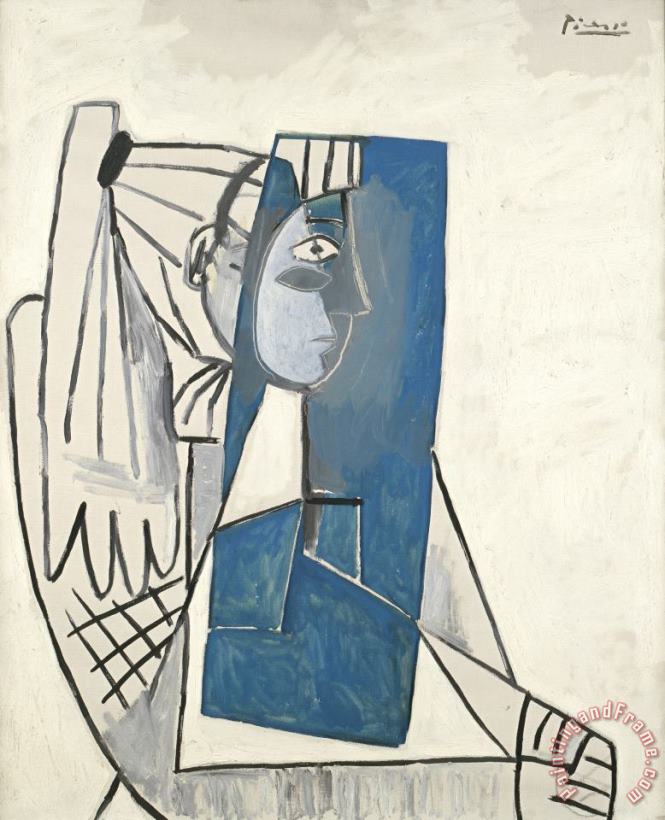 Portrait of Sylvette David painting - Pablo Picasso Portrait of Sylvette David Art Print
