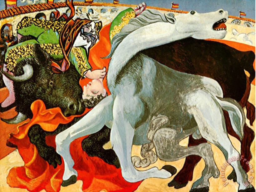 Pablo Picasso The Bullfight Art Painting