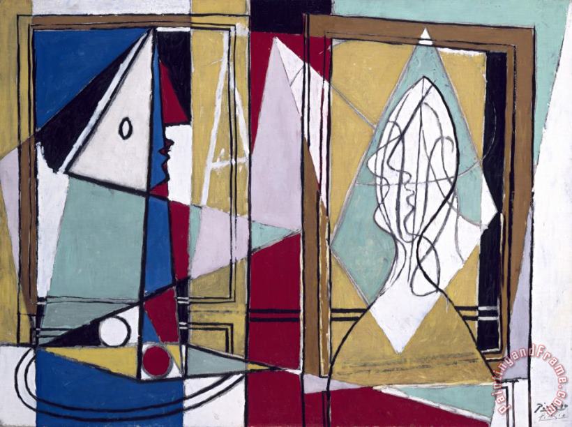 Two Women in Front of a Window painting - Pablo Picasso Two Women in Front of a Window Art Print