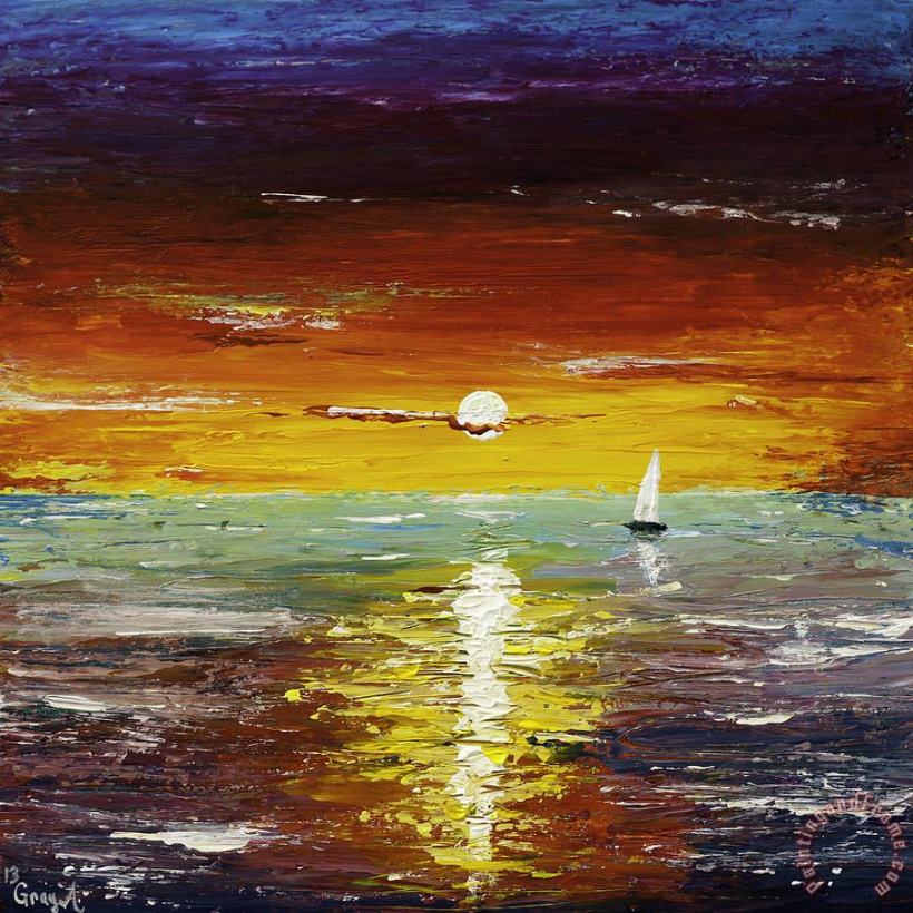 Open Sea painting - pallet Open Sea Art Print