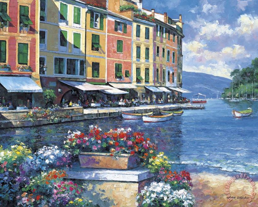 pallet Reflections of Portofino Art Painting