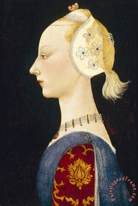 Paolo Uccello A Young Lady of Fashion Art Print
