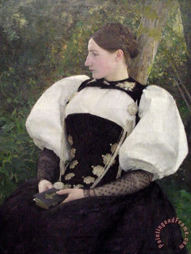 Pascal Adolphe Jean Dagnan Bouveret A Woman From Bern, Switzerland Art Painting