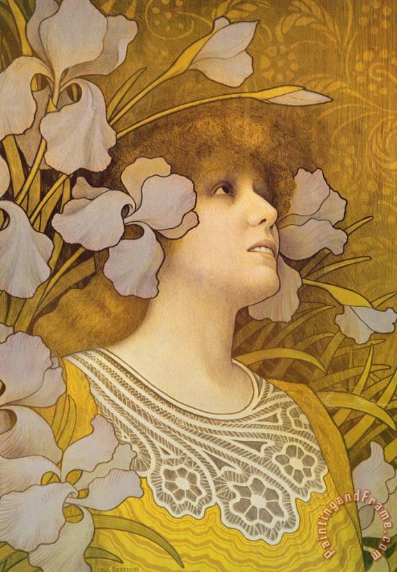 Sarah Bernhardt painting - Paul Berthon Sarah Bernhardt Art Print