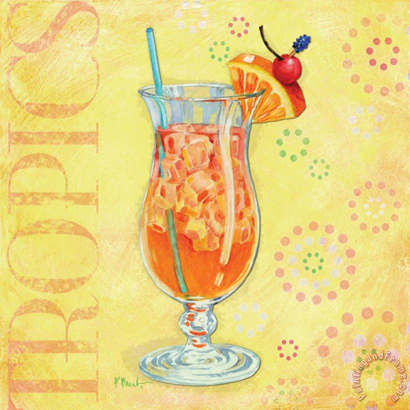 Calypso Cocktails Iv painting - Paul Brent Calypso Cocktails Iv Art Print