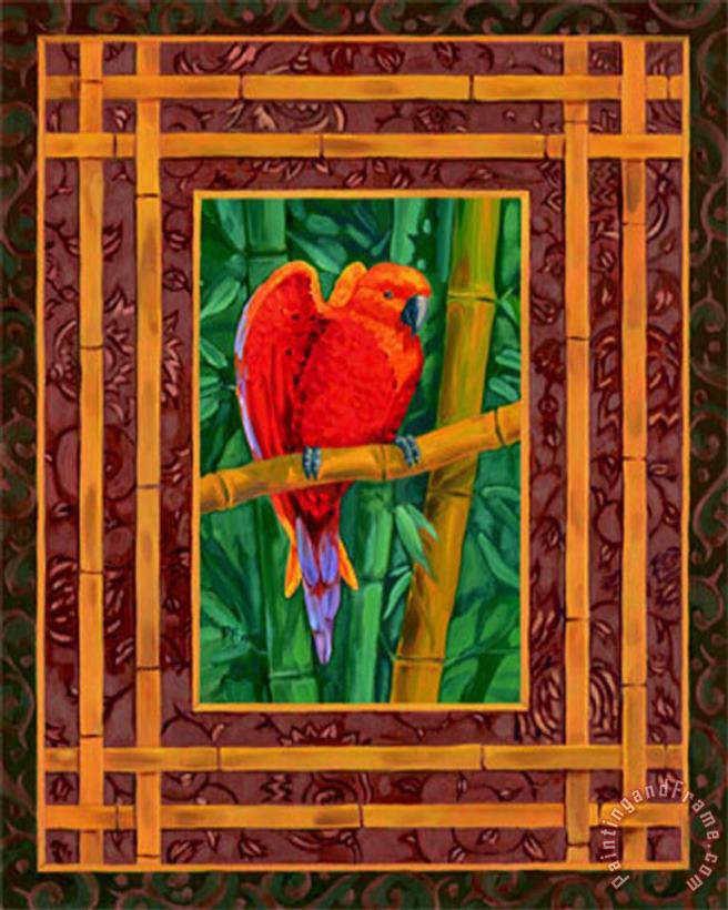 Paul Brent Mandarine Lovebird Art Painting