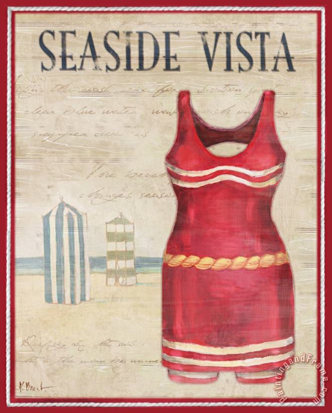 Seaside Vista painting - Paul Brent Seaside Vista Art Print