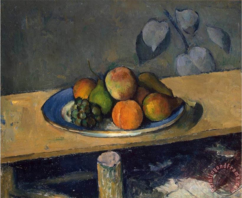 Apples Pears And Grapes C 1879 painting - Paul Cezanne Apples Pears And Grapes C 1879 Art Print