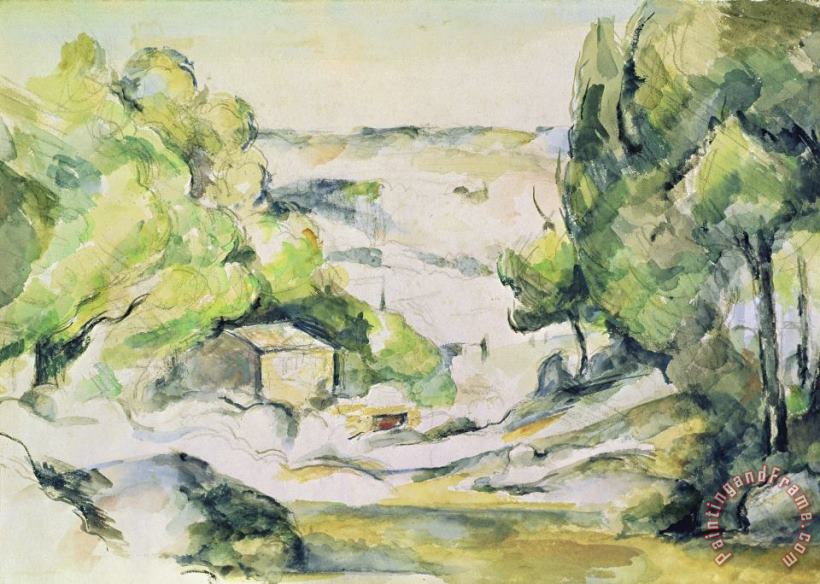 Paul Cezanne Countryside in Provence Art Print