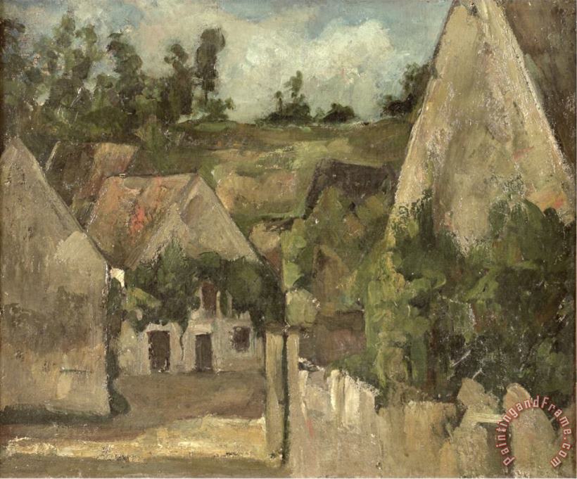 Paul Cezanne Crossroads at The Rue Remy Auvers C 1872 Art Painting