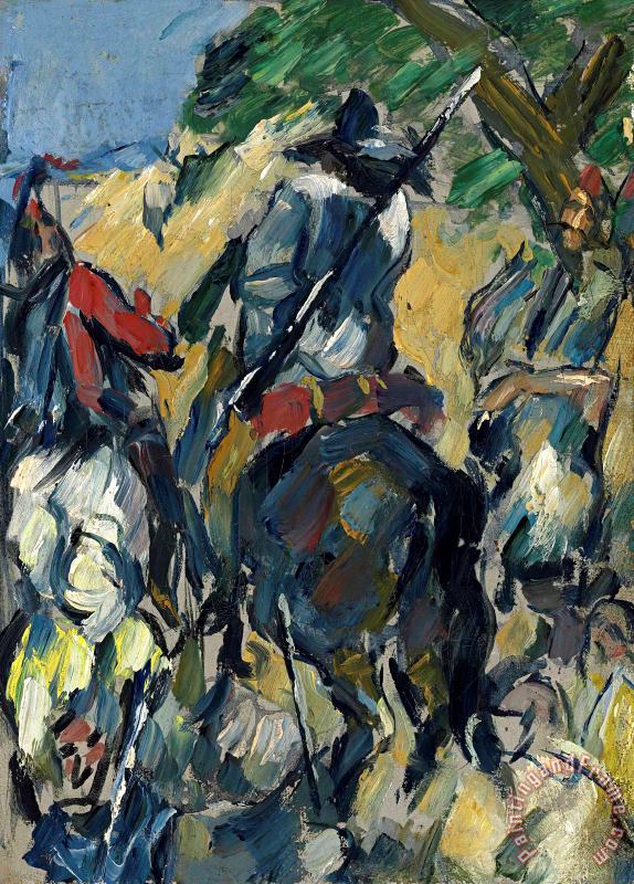 Don Quixote View From The Back C 1875 painting - Paul Cezanne Don Quixote View From The Back C 1875 Art Print