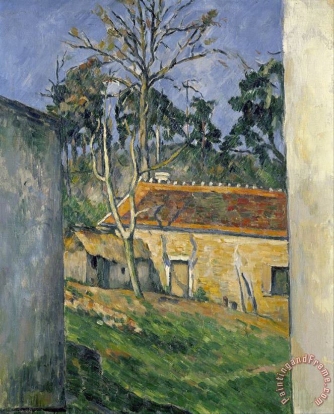 Paul Cezanne Farmyard at Auvers C 1879 80 Art Painting