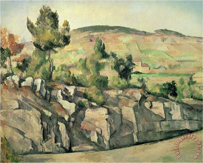 Hillside in Provence C 1886 90 painting - Paul Cezanne Hillside in Provence C 1886 90 Art Print