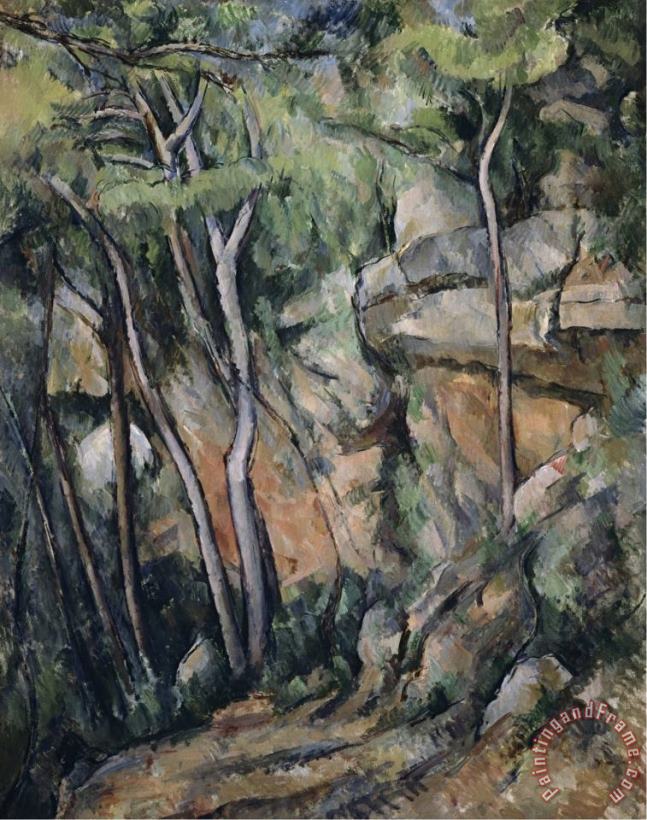 Paul Cezanne In The Park of Chateau Noir Art Print