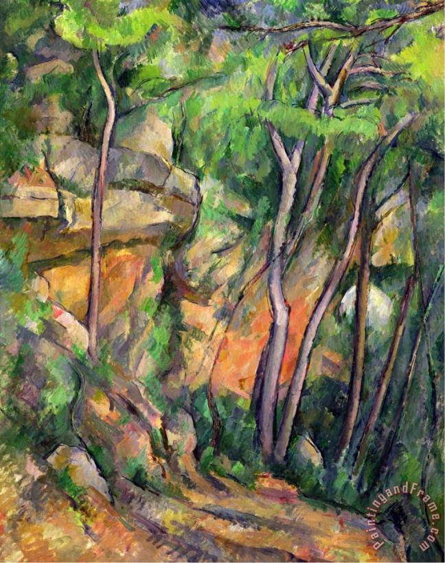 In The Park of Chateau Noir Circa 1896 99 painting - Paul Cezanne In The Park of Chateau Noir Circa 1896 99 Art Print