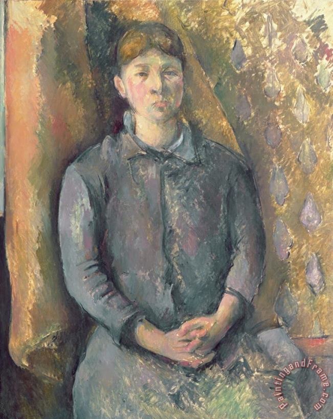 Paul Cezanne Madame Cezanne C 1886 Oil on Canvas Art Print