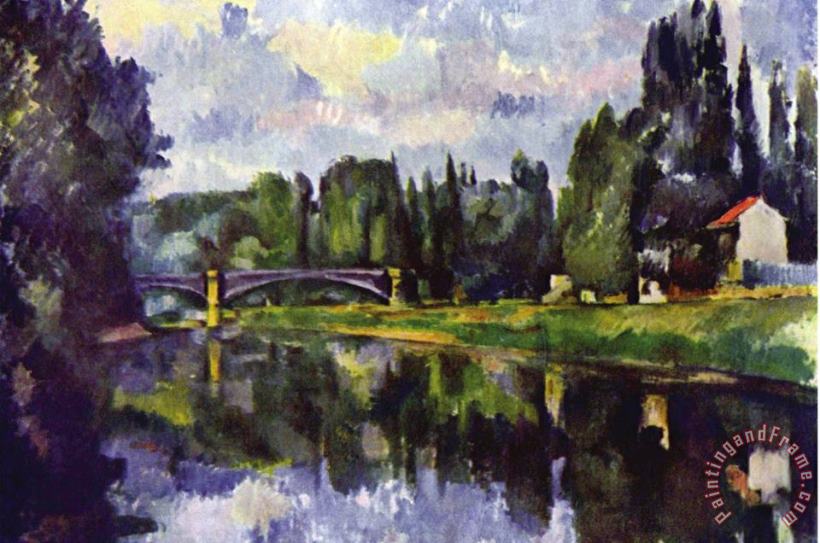 Paul Cezanne Marne Shore Art Painting