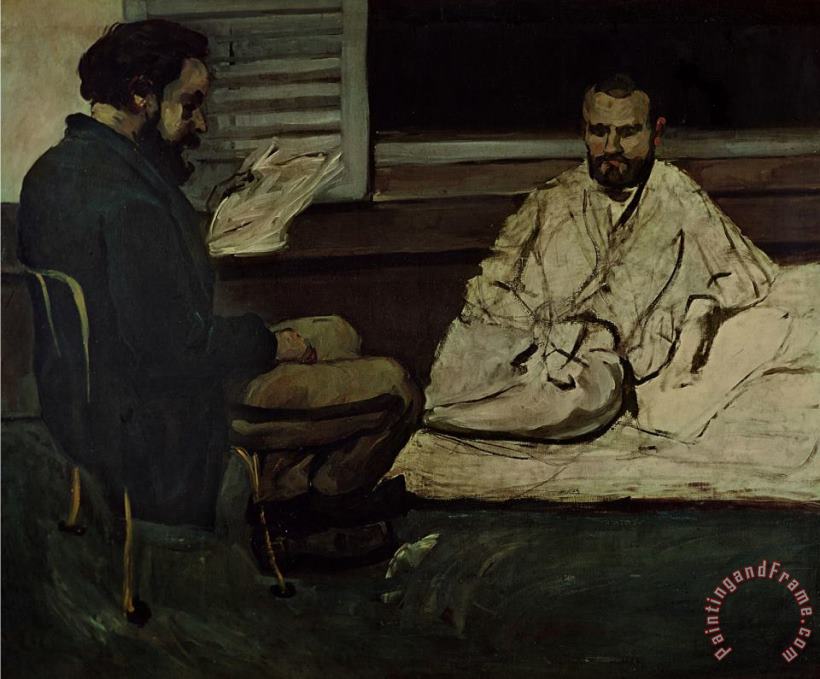 Paul Cezanne Paul Alexis 1847 1901 Reading a Manuscript to Emile Zola 1840 1902 1869 70 Oil on Canvas Art Painting