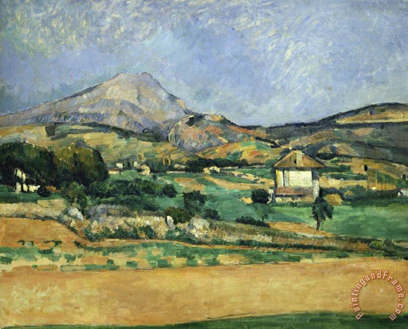 Plain of The Mount St Victoire painting - Paul Cezanne Plain of The Mount St Victoire Art Print