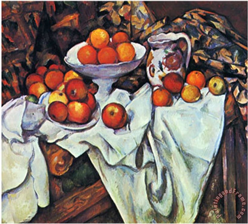 Pommes Et Oranges painting - Paul Cezanne Pommes Et Oranges Art Print