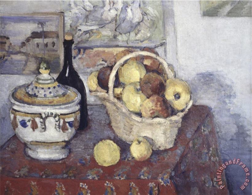 Still Life with Soup Tureen painting - Paul Cezanne Still Life with Soup Tureen Art Print