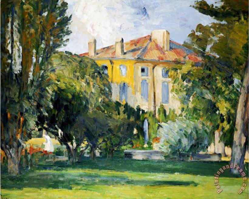 The House at Jas De Bouffan 1882 85 painting - Paul Cezanne The House at Jas De Bouffan 1882 85 Art Print
