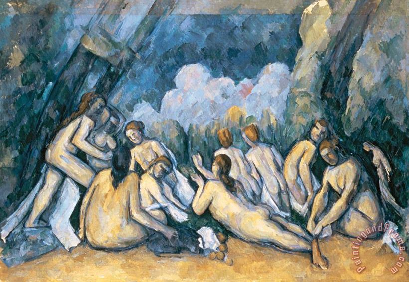 Paul Cezanne The Large Bathers Art Painting