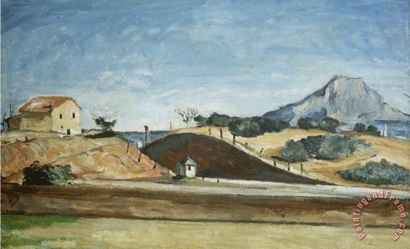 Paul Cezanne The Railway Cutting About 1870 Art Print
