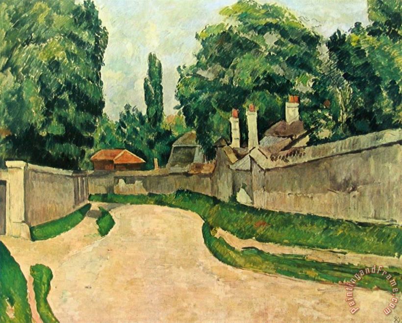 The Village Street painting - Paul Cezanne The Village Street Art Print